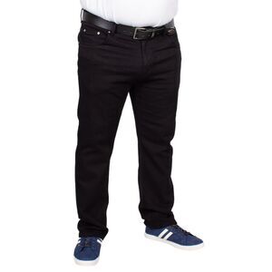 NEW NWT Mens 50 X 29 Black Denim Stretchy Cotton Straight Leg Jeans BIGDUDE